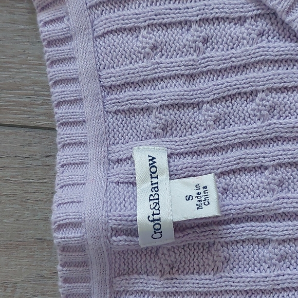 CROFT & BARROW Woman Longsleeve Lavender V-Neck Pullover Sweater Size Small - Picture 9 of 12